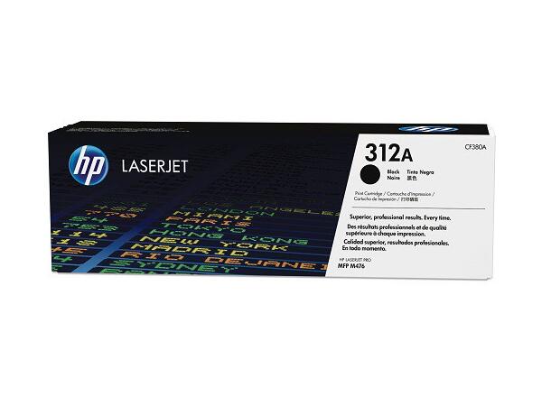 Toner HP CF380A sort 312A serie 2400 sider ved 5% til MFP M476 